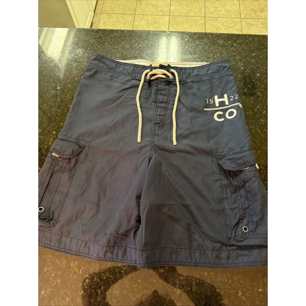 Vintage Y2K Hollister Board Shorts Swimsuit Cargo Surfer Skater Baggy Trunks M